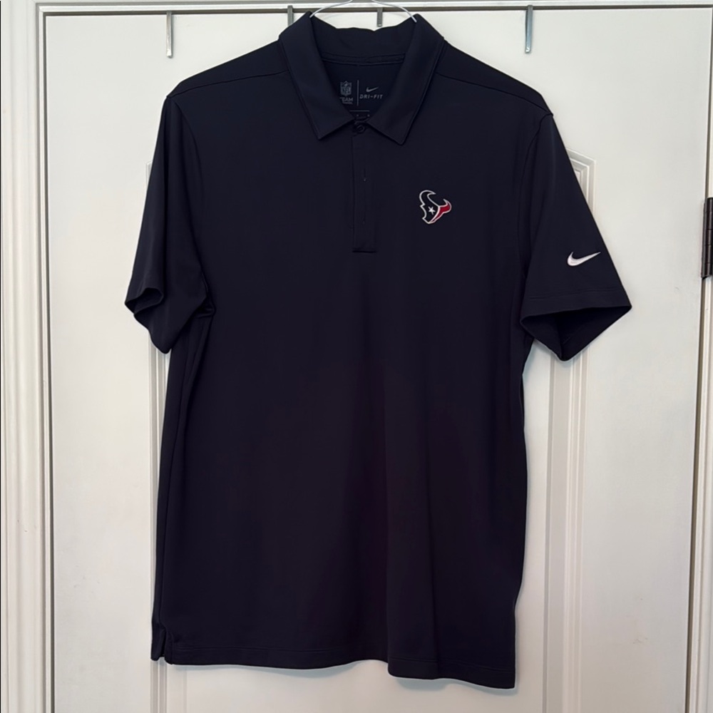 Nike Houston Texans Blue Polo Shirt Classic Style